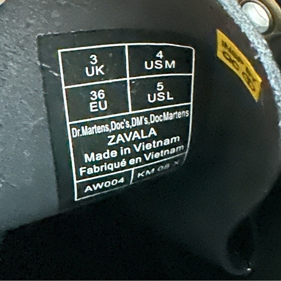 Dr. Martens Shoes Womens Size 5 Zavala Black Patent Leather Boots - Picture 9 of 10